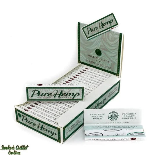 Pure Hemp Organic Rolling Papers | 1 1/4 | 25pk Display