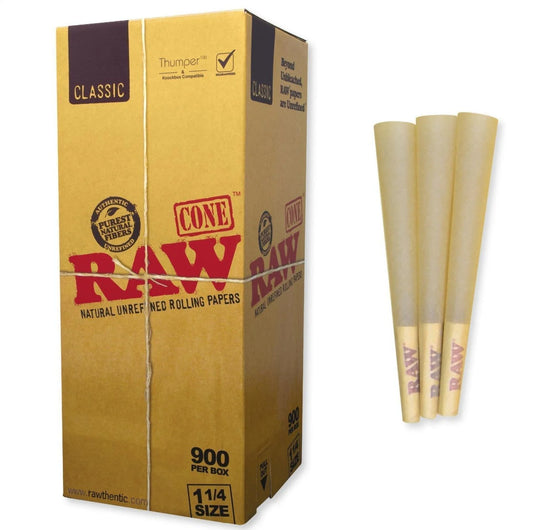 RAW Classic Cones | 1 1/4 | 900pc Bulk Box