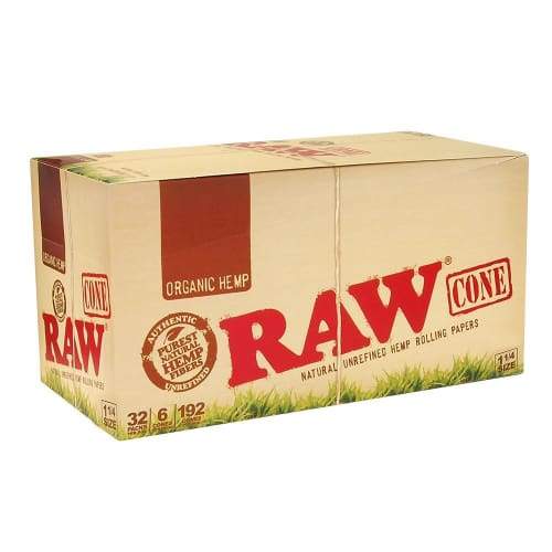 RAW Organic Hemp Cones | 1 1/4 | 6pc | 32pk Display