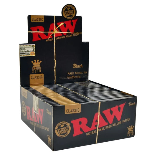 RAW Black Classic Rolling Papers | 50pk Display