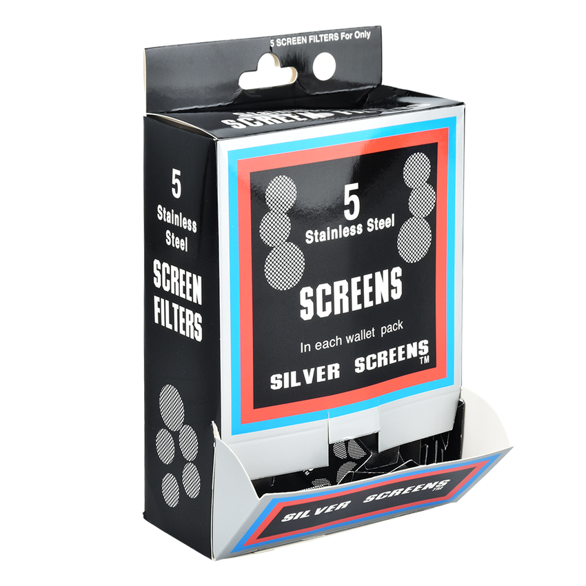Silver Pipe Screen Filter | 1/2" | 100ct Display