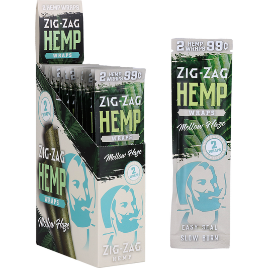 Zig Zag Hemp Wraps | Mellow Haze | 25pk Display