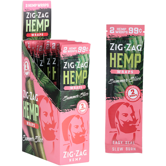 Zig Zag Hemp Wraps | Summer Slice | 25pk Display