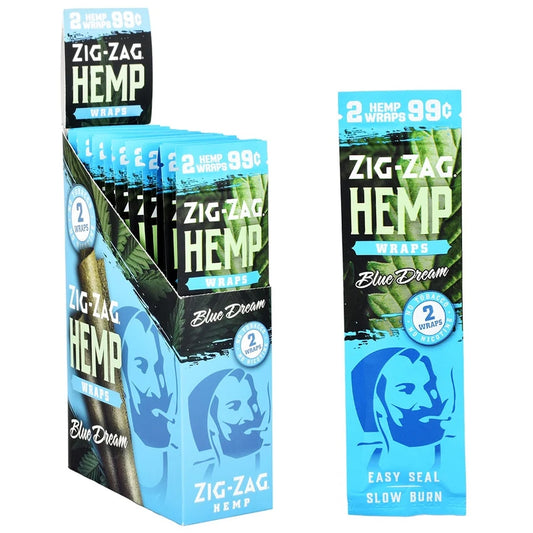Zig Zag Hemp Wraps | Blue Dream | 25pk Display