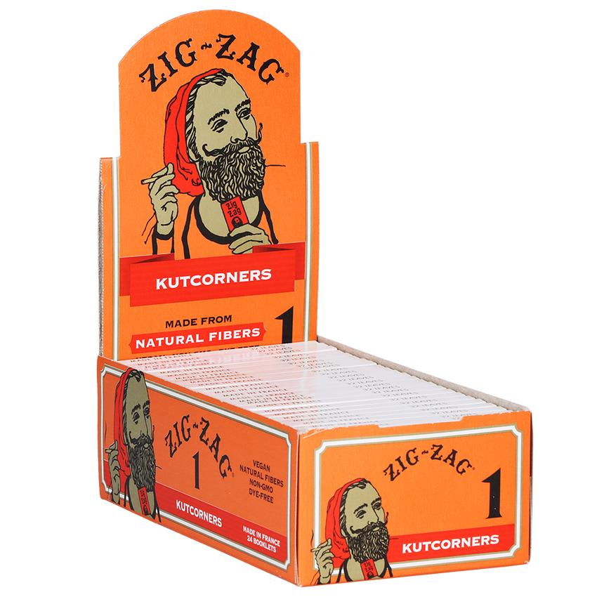 Zig Zag KutCorners Rolling Papers | Cut Corner | 24pk Display