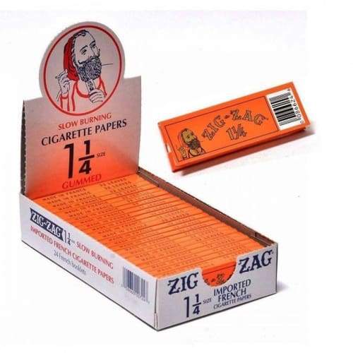 Zig Zag French Orange Rolling Papers | 1 1/4 Size | 24pk Display