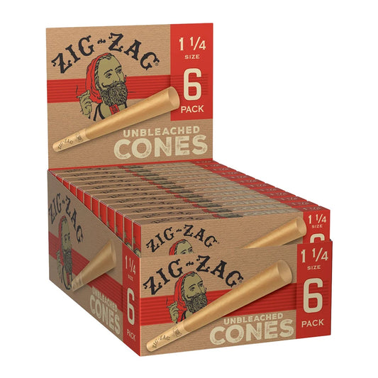 Zig Zag Unbleached Rolling Papers | 1 1/4 Size | 24pk Display